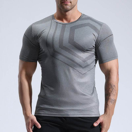Quick-drying T-shirt Workout Clothes Summer Running Quick-drying T-shirt - Mubimart