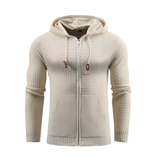 Zipper Hoodies Leather Printing 3D Outdoor Sports Hoodies With Pockets - Mubimart