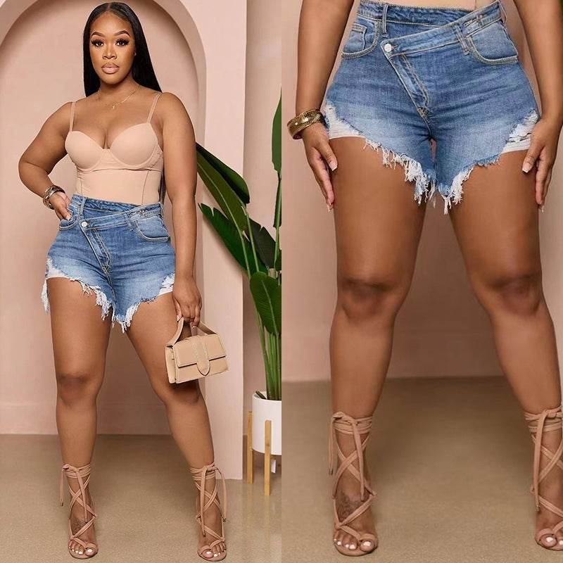Fashion Personality Denim Shorts For Women - Mubimart