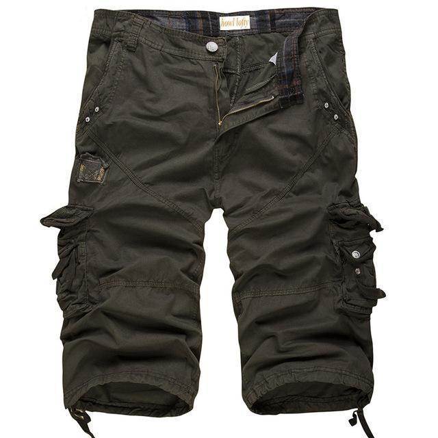 Men Army Cargo Shorts - Mubimart