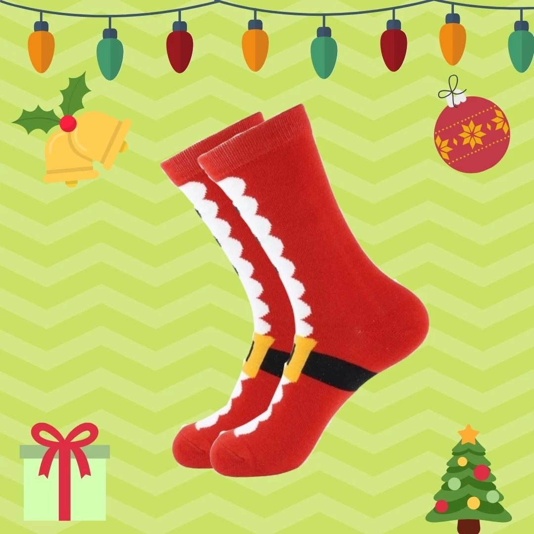 Santa Socks - Christmas Socks - Mubimart -  