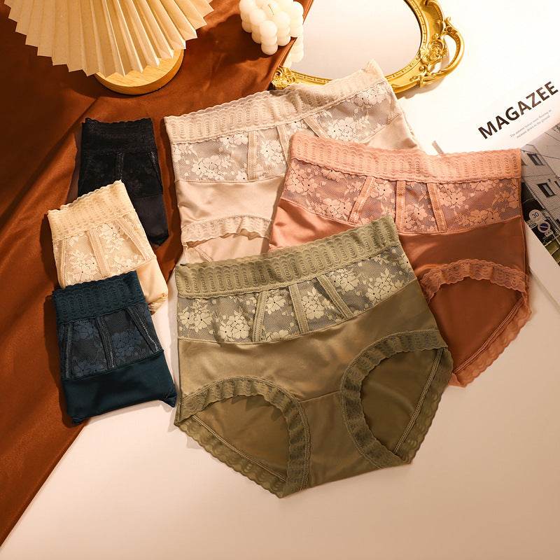 High Waist Lace Women's Panties Summer - Mubimart