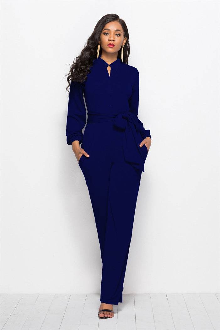 Fat woman plus large size jumpsuit - Mubimart