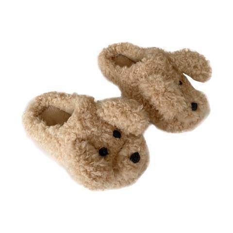 Cartoon furry slippers women - Mubimart