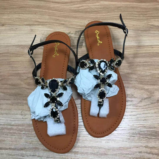 Bohemian flip-flops - Mubimart