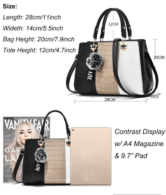 Wave Women Handbags Messenger Bag Ladies Elegant Shoulder Women Tote Bag For Women Lady - Mubimart