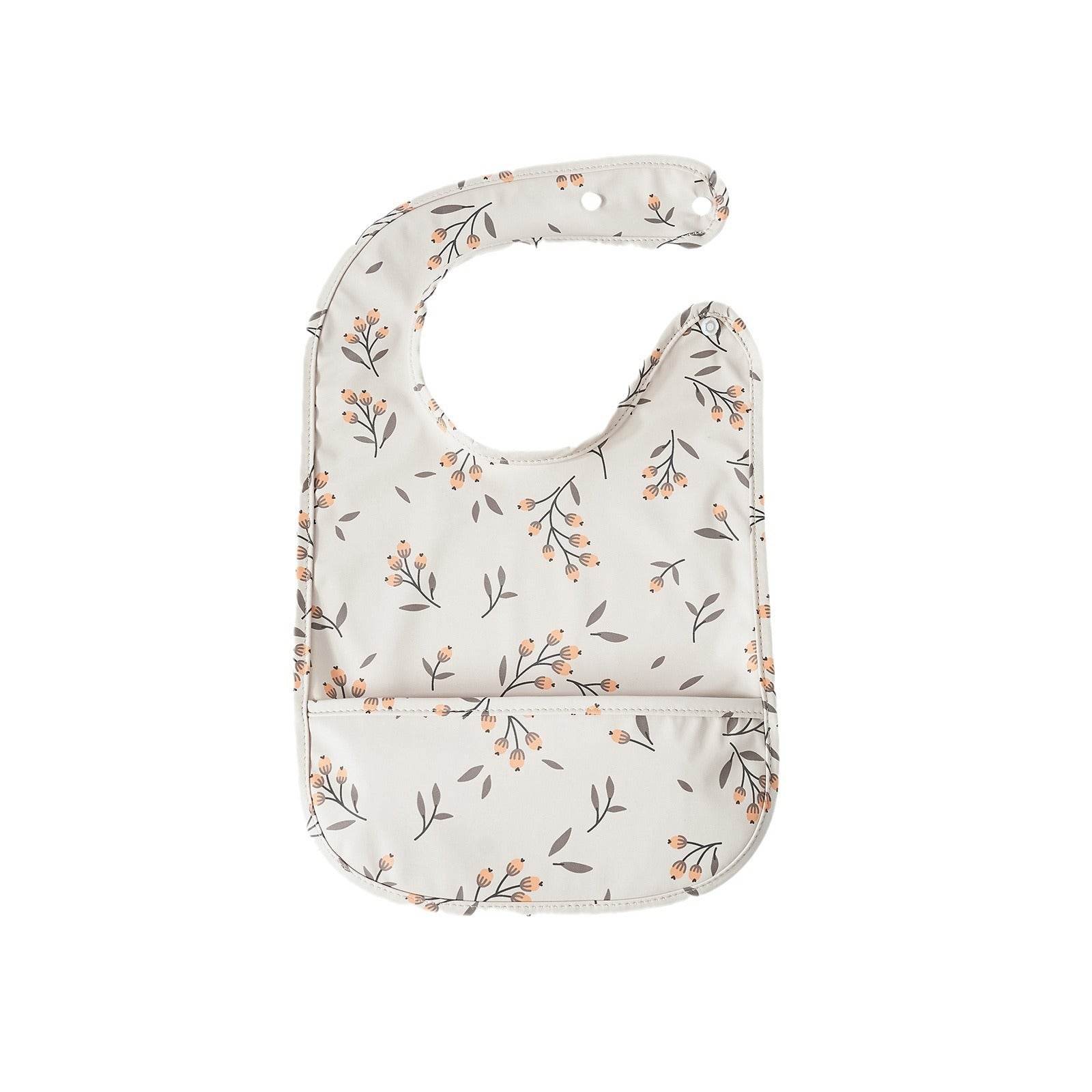 Waterproof Snap Fastener Bib Eating Saliva Towel Child Bib Overclothes - Mubimart