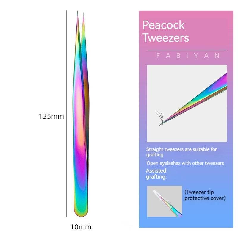 Stainless Steel Grafting Eyelash Aid Tweezers - Mubimart