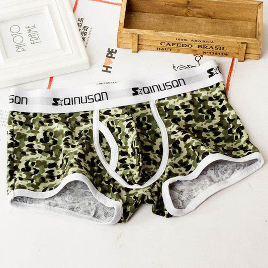 Men's Low Waist Panties Boxers - Mubimart