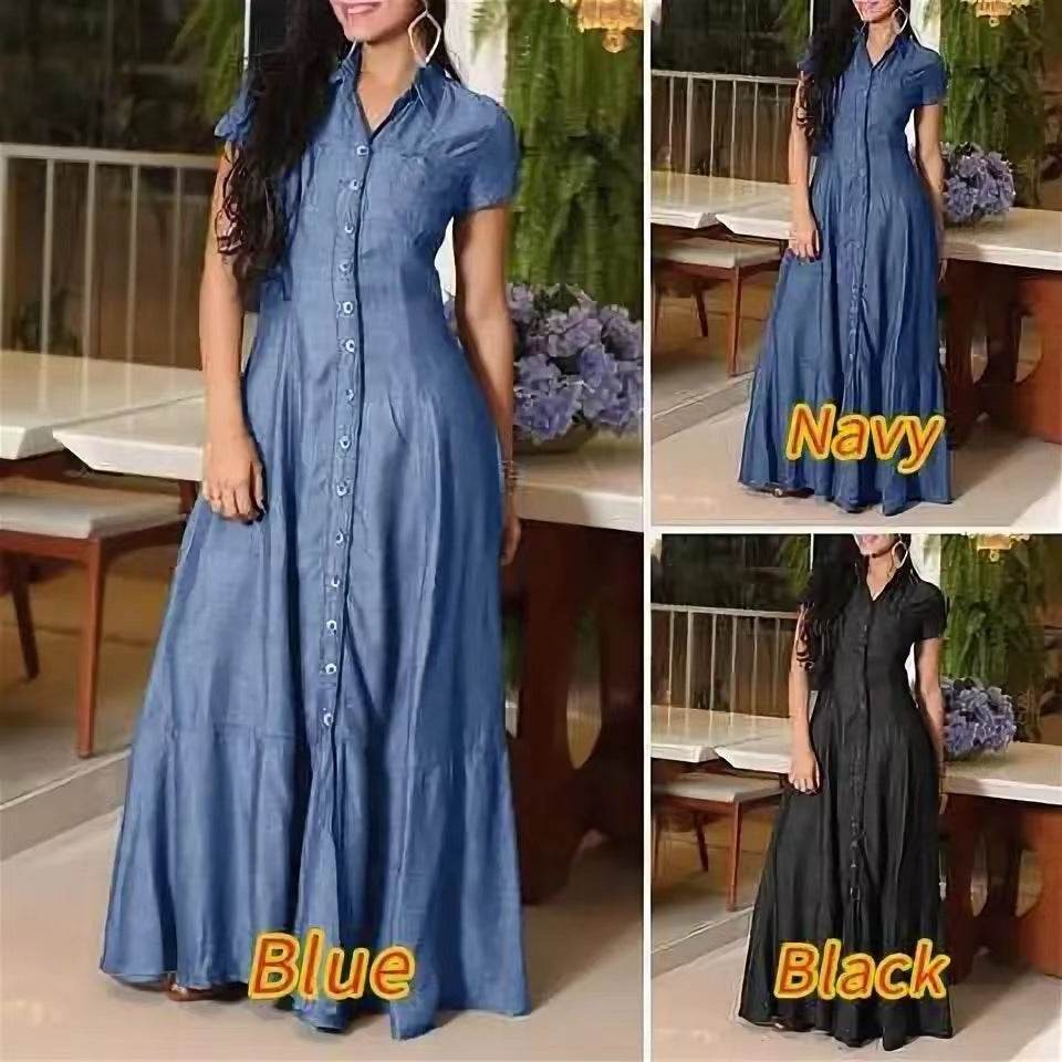 Women's Dress Shirt Collar Pocket Plus Size - Mubimart