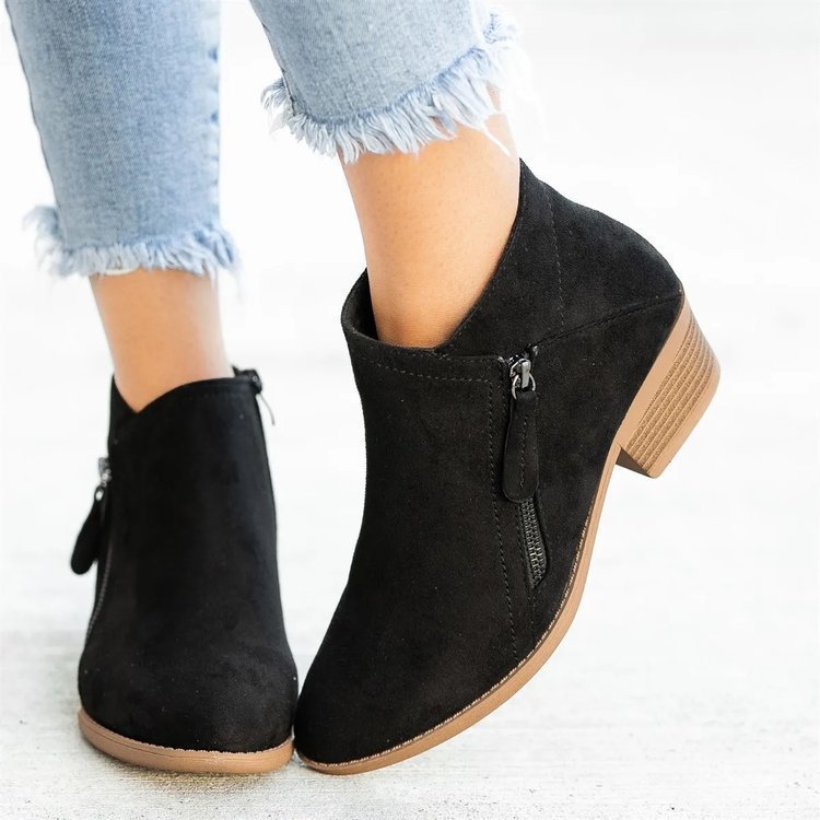 Suede ankle boots