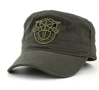 Camouflage military cap flat hat - Mubimart