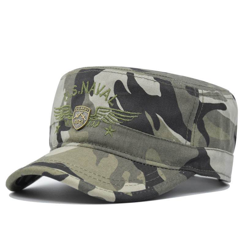 Camouflage military cap flat hat - Mubimart