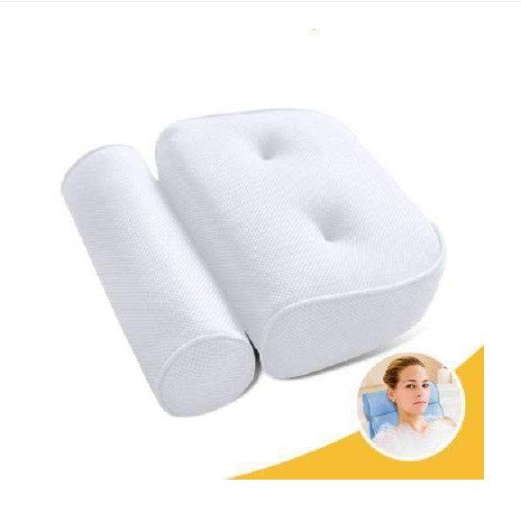 Bathtub pillow pillow cushion pillow pillow massage bathtub pillow with suction cup anti-skid bath cushion head - Mubimart