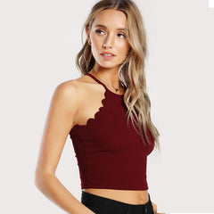 Exposed navel camisole - Mubimart - Camisole 