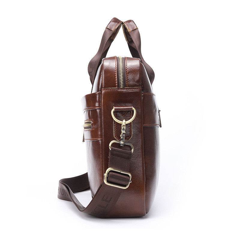 New leather men's briefcase - Mubimart