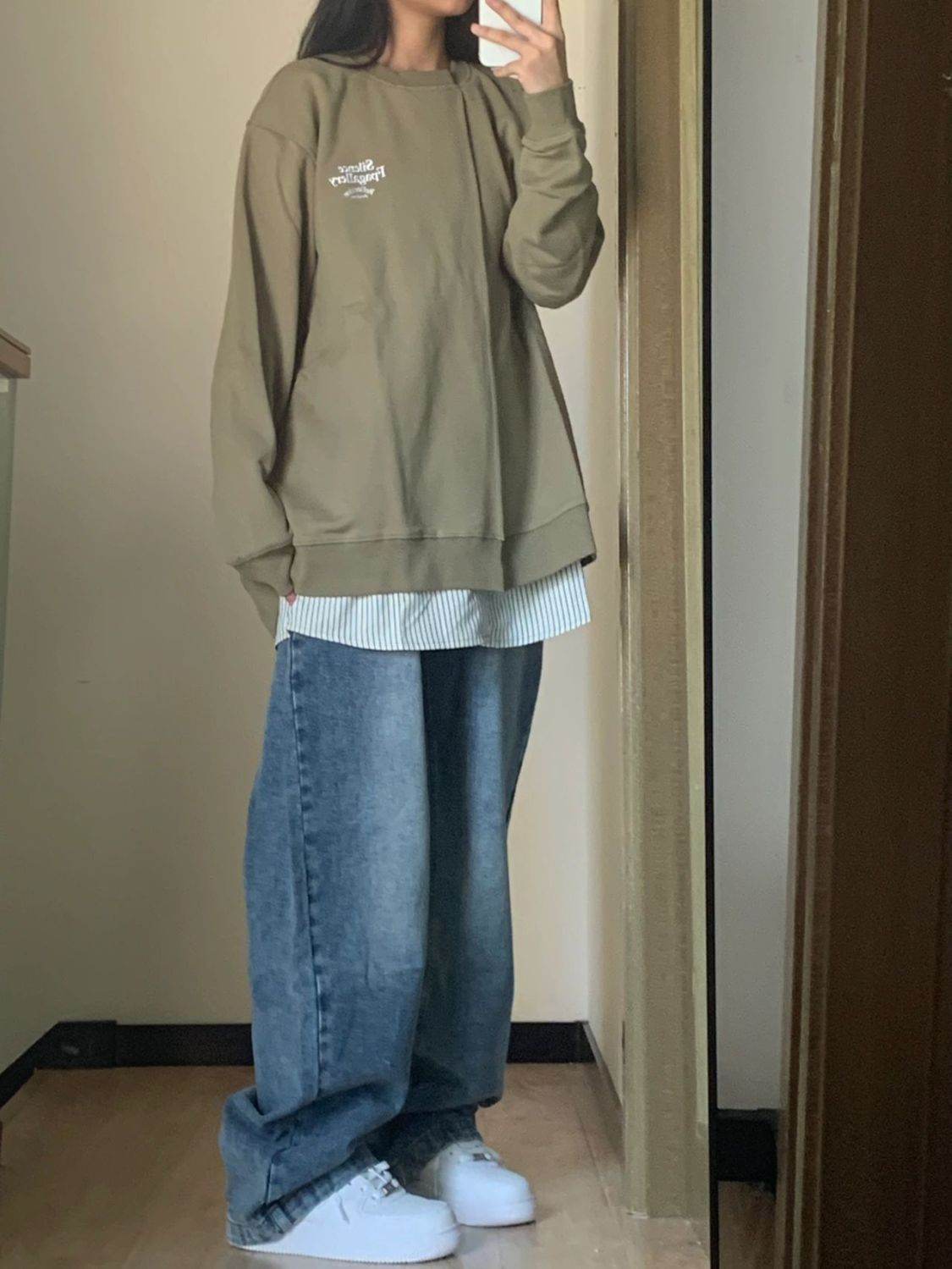 Plus Size High Waist Wide Leg Jeans For Women - Mubimart