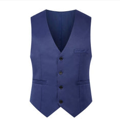 Fashion Simple Men's Suit Solid Color Vest