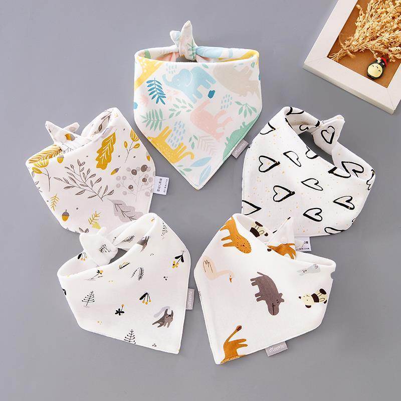 Cotton Bib Children Waterproof Bib Scarf Combination - Mubimart