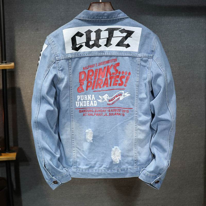 Men's denim jacket - Mubimart