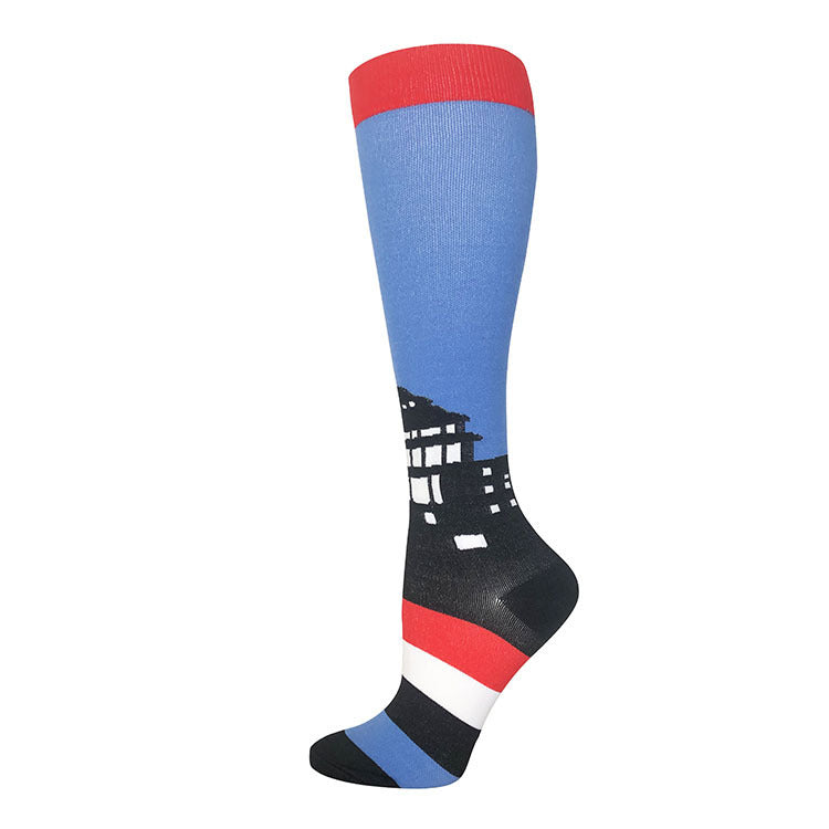 Outdoor Cycling Compression Athletic Tube Socks - Mubimart -  