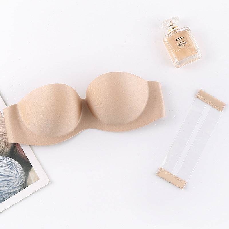 Non-slip Strapless Invisible Bra Wedding Dress Beauty Back Chest Paste Comfort Underwear - Mubimart