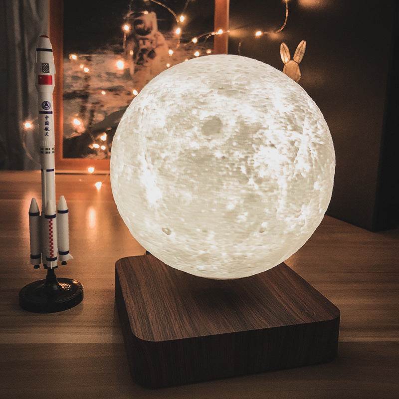 Magnetic levitation desk lamp moon - Mubimart