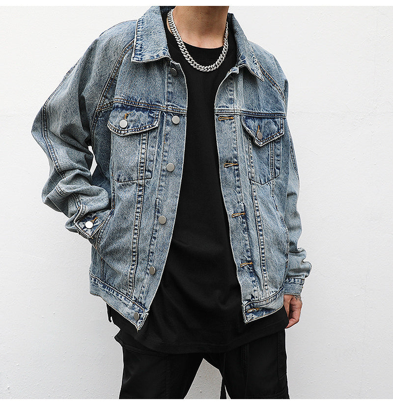 Loose denim jacket