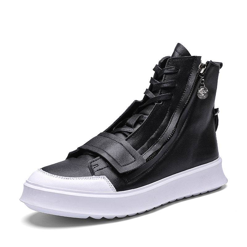 PU leather Men Boots Winter Ankle Boots - Mubimart