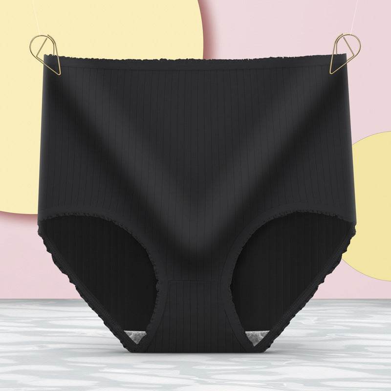 Women's Fashion High Waist Lace Panties Belly Lifting Hip Shaping - Mubimart