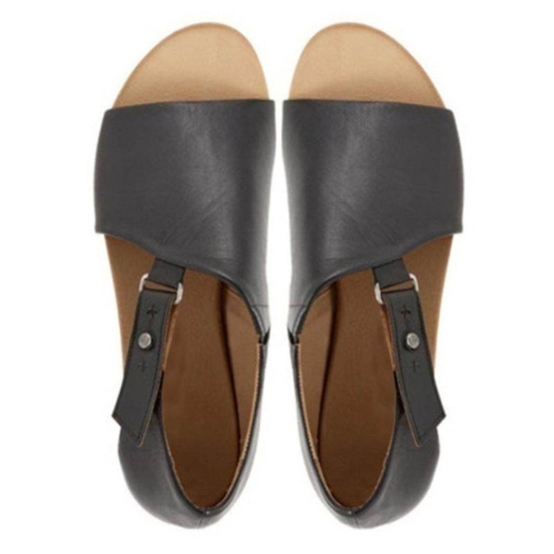 Flat bottom versatile sandals - Mubimart