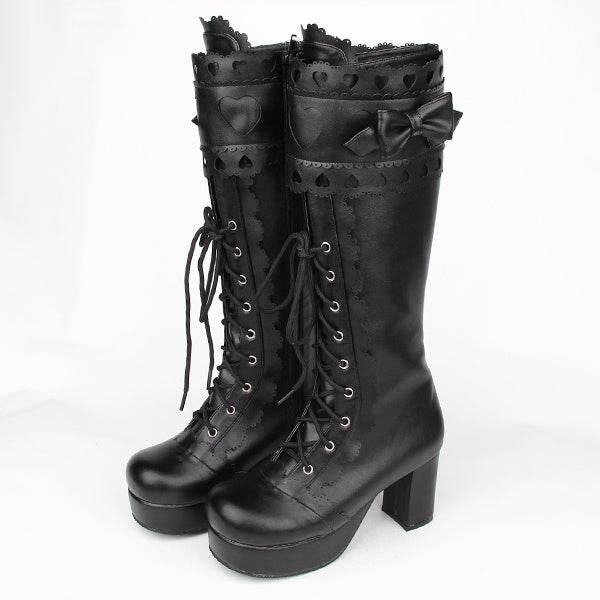 Tall Lolita Princess Boots - Mubimart