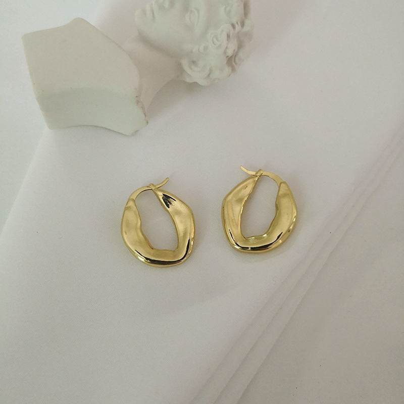 Temperament ear hoop earrings - Mubimart
