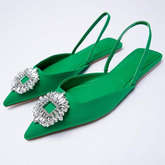 Women's Pointed Toe European And American Flat Sandals - Mubimart