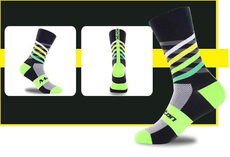 Nylon male female riding socks sports socks bicycle running stockings basketball socks soccer socks hiking socks - Mubimart