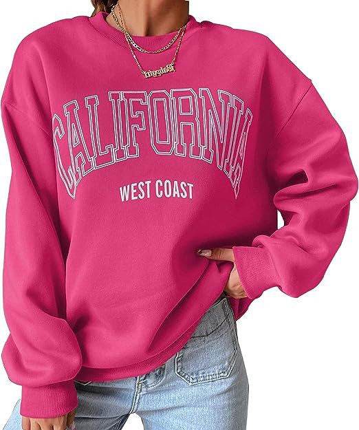 Women's Plus Size Round Neck Print Sweatshirt - Mubimart