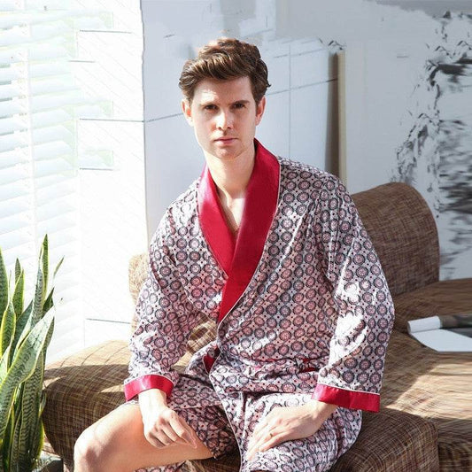Men's Loose And Comfortable Printed Pajamas Loungewear - Mubimart
