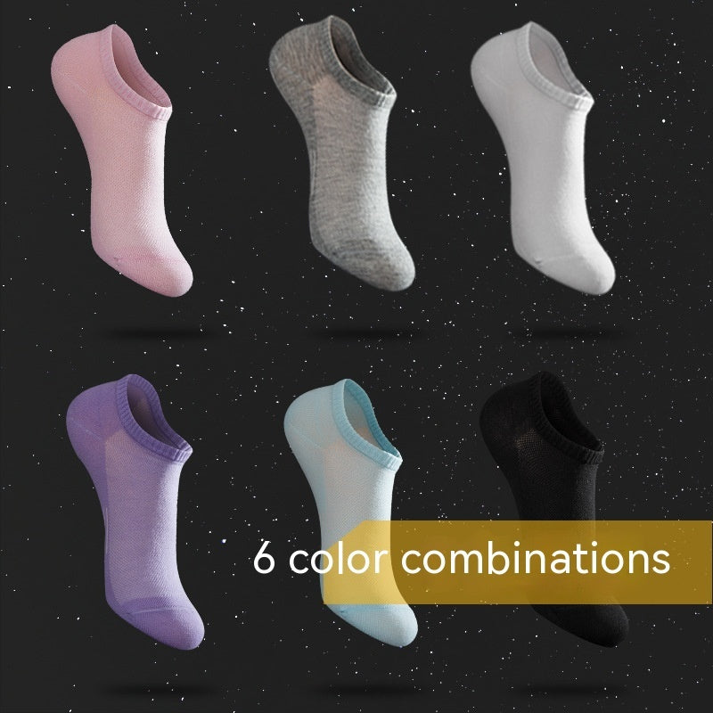 Thin Antibacterial Candy-colored Low Cut Short Tube Women's Socks - Mubimart -  