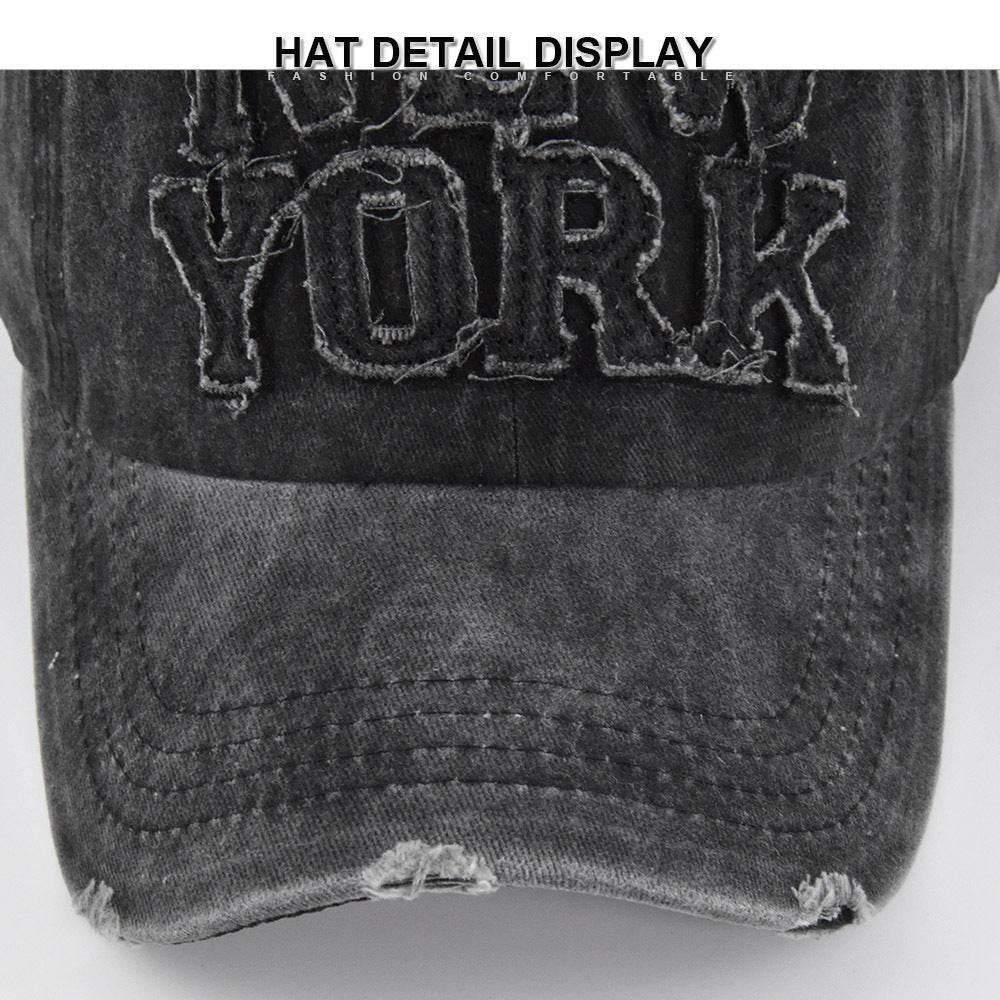 Peaked Cap Sun Hat Letter Curved Brim Hat - Mubimart