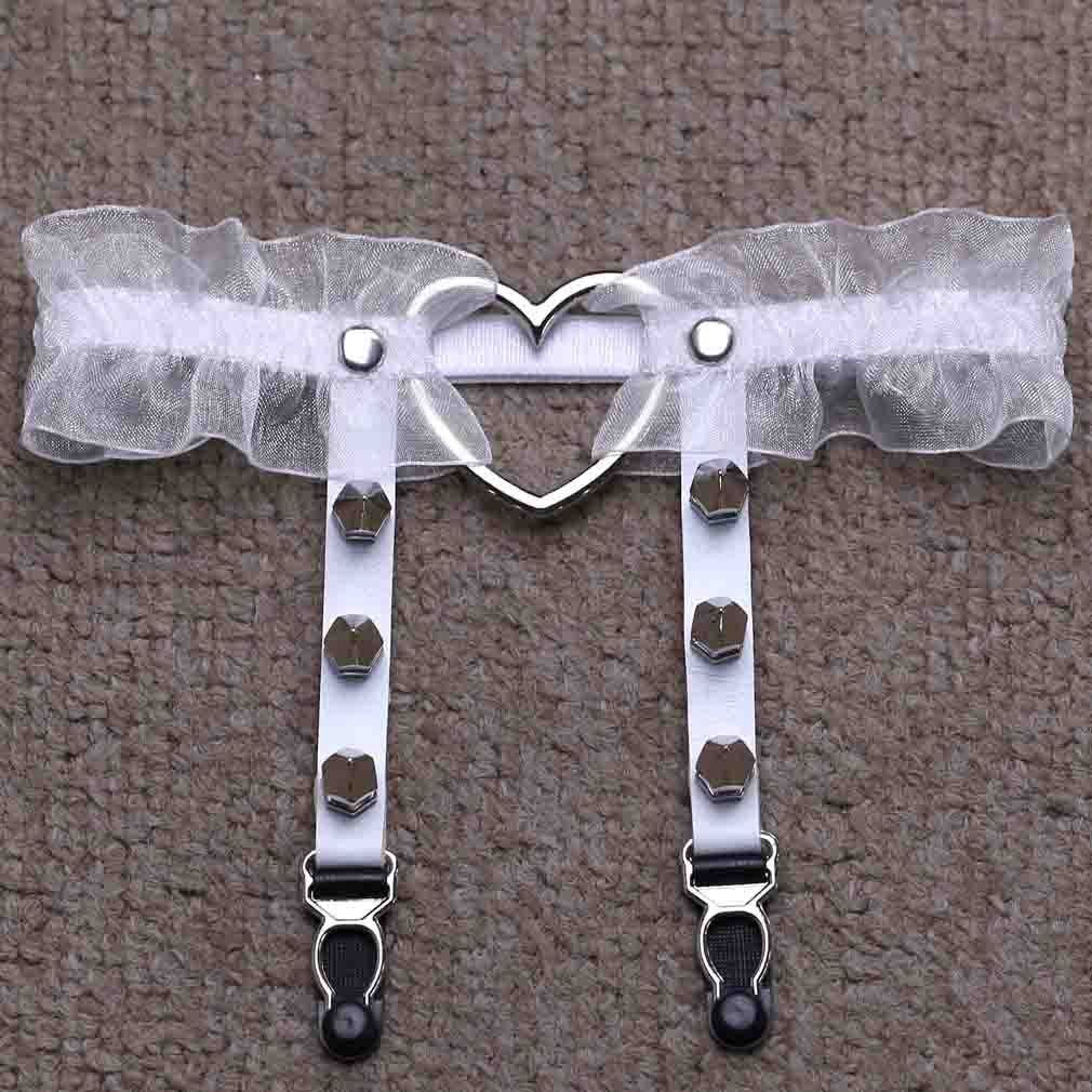 Sexy sexy peach heart garter belt - Mubimart -  