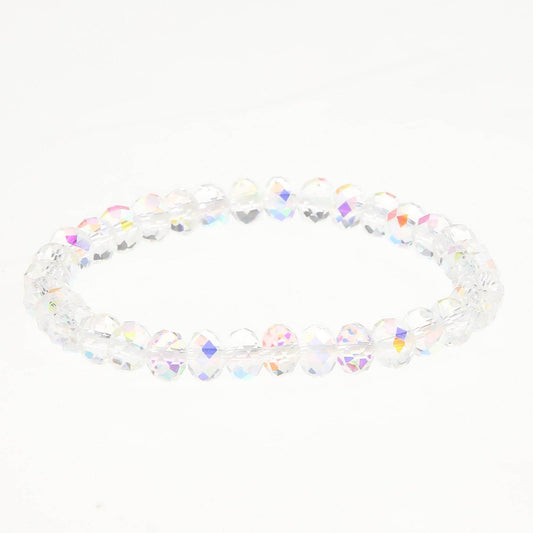 Fashion White Polygon Beaded Bracelet For Women - Mubimart