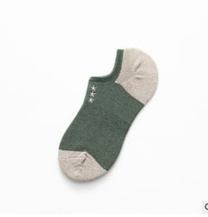 Men's cotton socks low cut embroidery socks - Mubimart -  