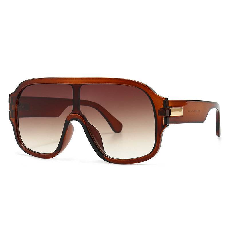 Men'S Oversized Frame Sunglasses And Women'S One-Piece Sunglasses - Mubimart