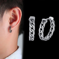 Geometric Triangle Earrings Men Retro Fashion