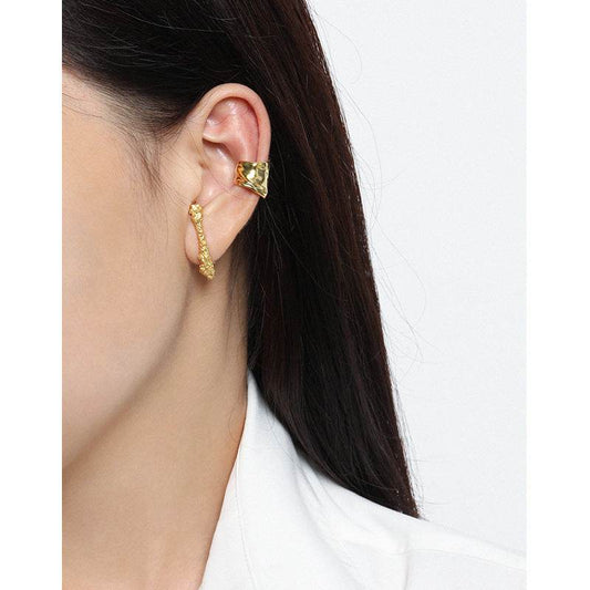 Irregular Silver Stud Earrings For Women - Mubimart