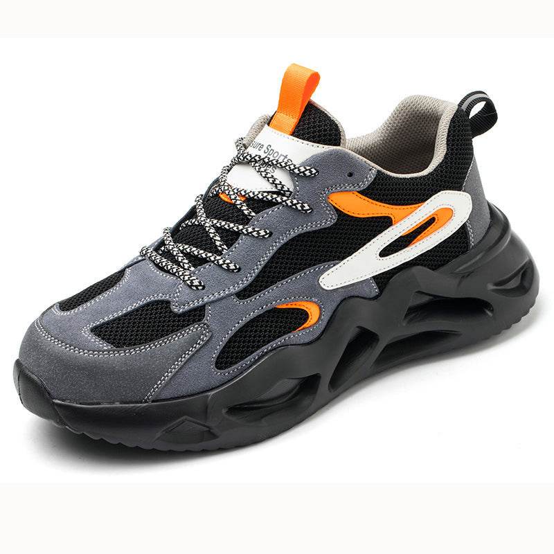 Breathable Mesh Lightweight Steel Toe Cap Safety Shoes - Mubimart