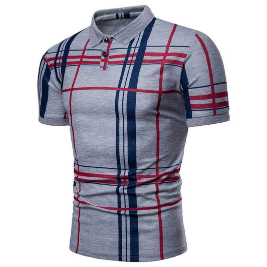 Mens Polo Shirt Summer Fashion Classic Casual Top - Mubimart