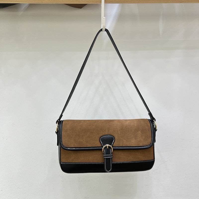 Women's Fashion Personality Splicing Zebra Pattern Satchel - Mubimart