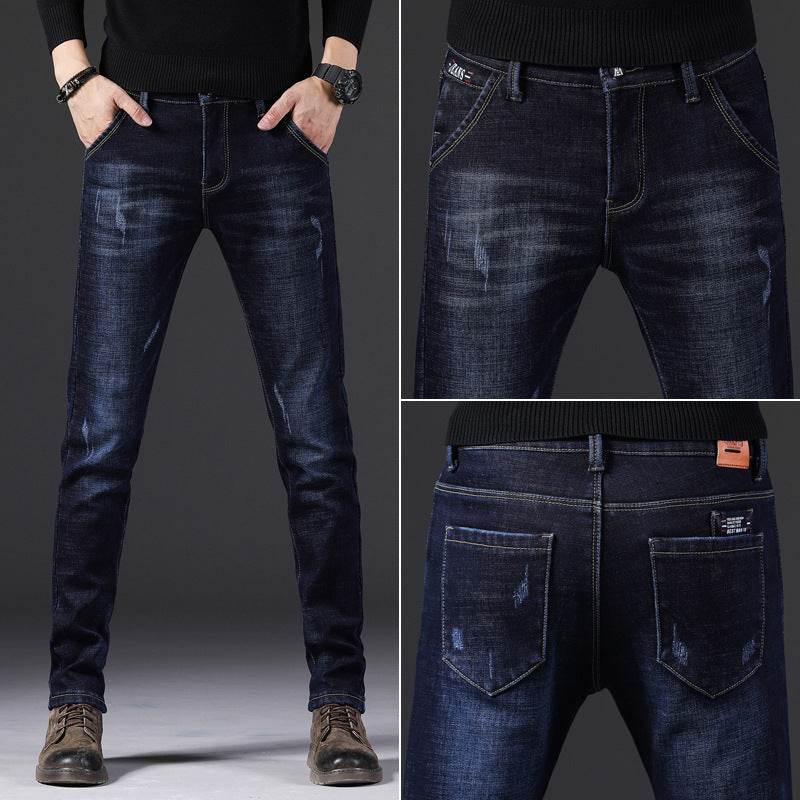 Men's New Slim Fit Stretch Casual Jeans - Mubimart
