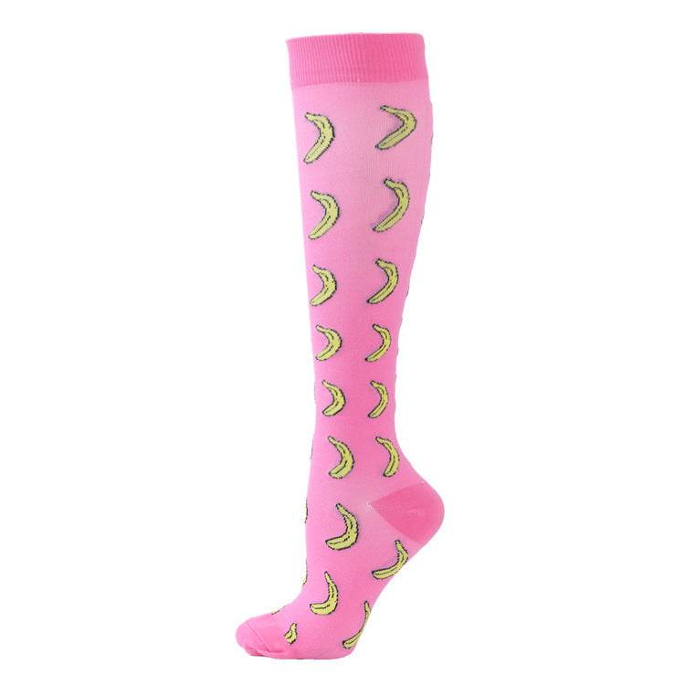Sports Compression Socks Pattern Stretch Stockings - Mubimart